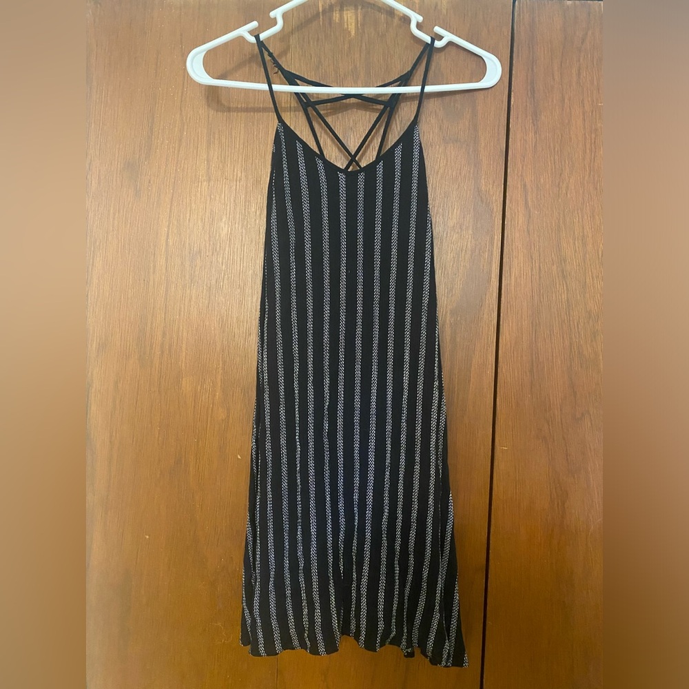 Pin-striped summer dress